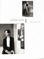 Yvonne Rainer: Radical Juxtapositions 1961-2002