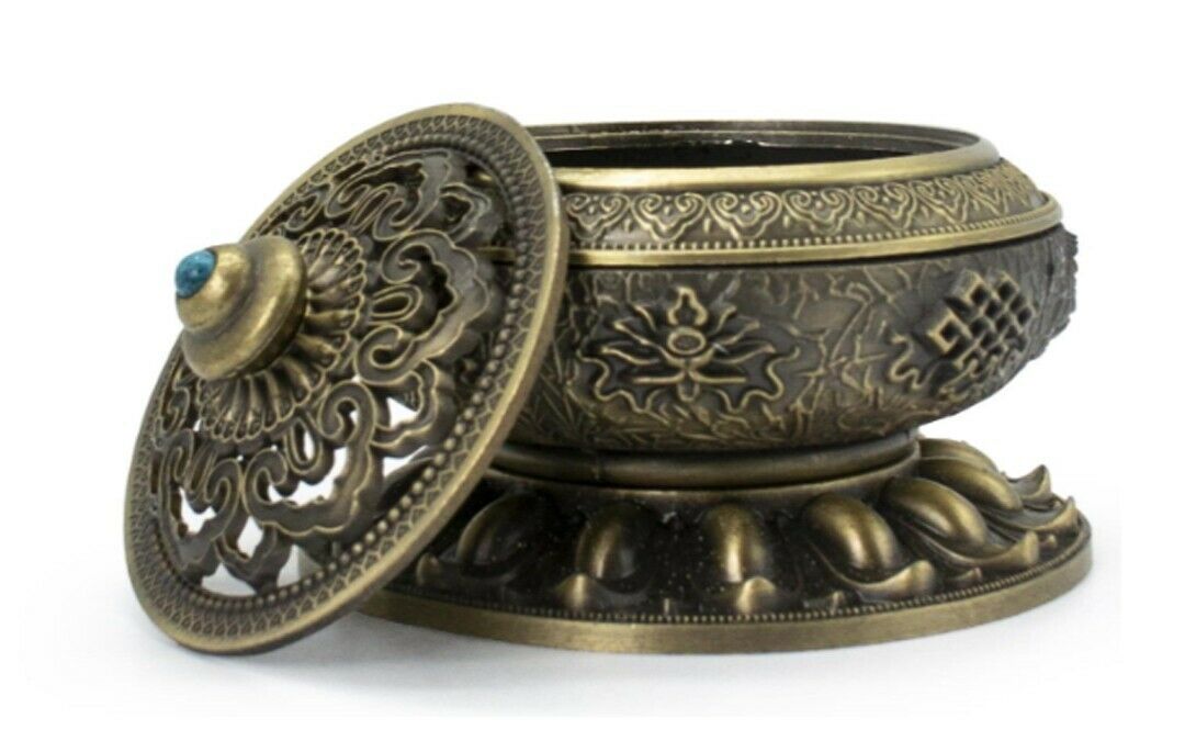 Tibetan Brass Incense Burner, Traditional Chinese Incense Burners