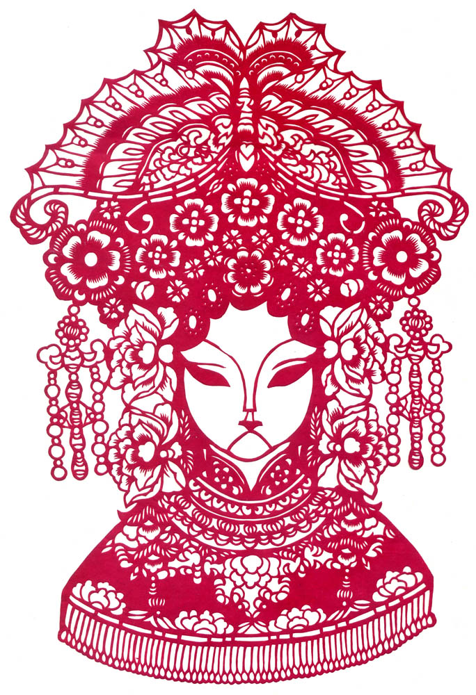 Chinese Opera Paper Cuts Princess, Chinese Paper Crafts