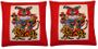 Linen Cushion Covers - Chinese Folk Art #1 (pair)