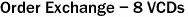 Order Exchange - 8 VCDs