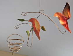  2 NESTING BIRDS 