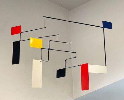 MID CENTURY MODERN PAINTED MOBILE