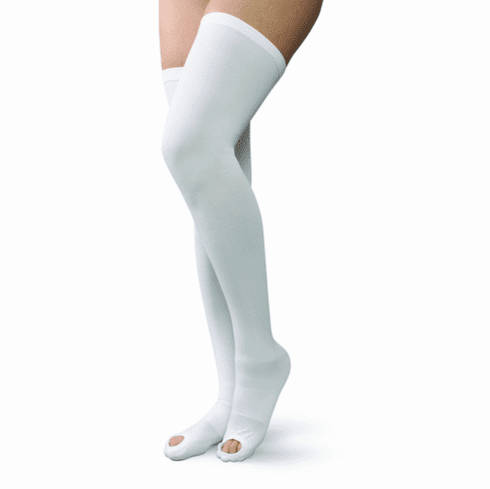 Anti-Embolism Stockings Thigh High (18Mmhg Compression - Open Toe) by Advanced Orthopaedics