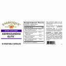 Ashwagandha Elite 30 C By Energique - PKG. 2