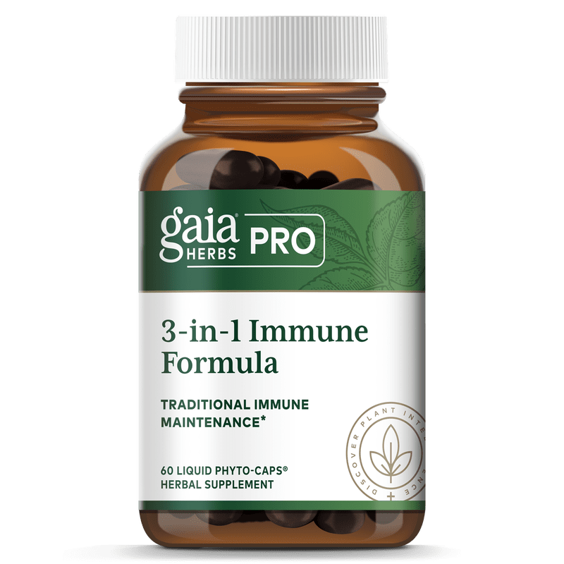 3-In-1 Immune Formula (Formerly Astragalus Supreme) 60 Capsules By Gaia Herbs