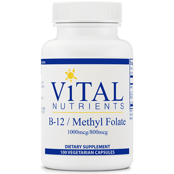 B-12 / Methyl Folate 100 Vegcaps By Vital Nutrients