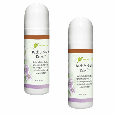 Back And Neck Relief By Nature'S Rite - Package Of 2