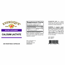 Calcium Lactate 250 C By Energique - PKG. 2