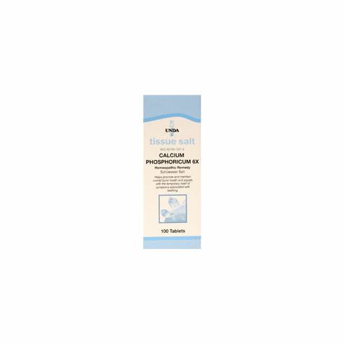 Calcium Phosphoricum 6X (100 Tablets) by UNDA