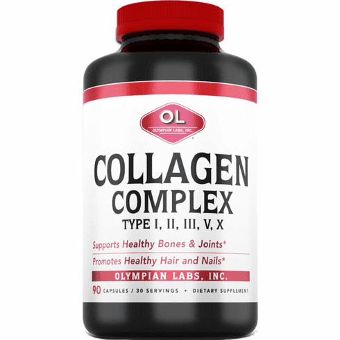 Collagen Complex Type:  I,Ii,111,V,X 90 C by Olympia Labs