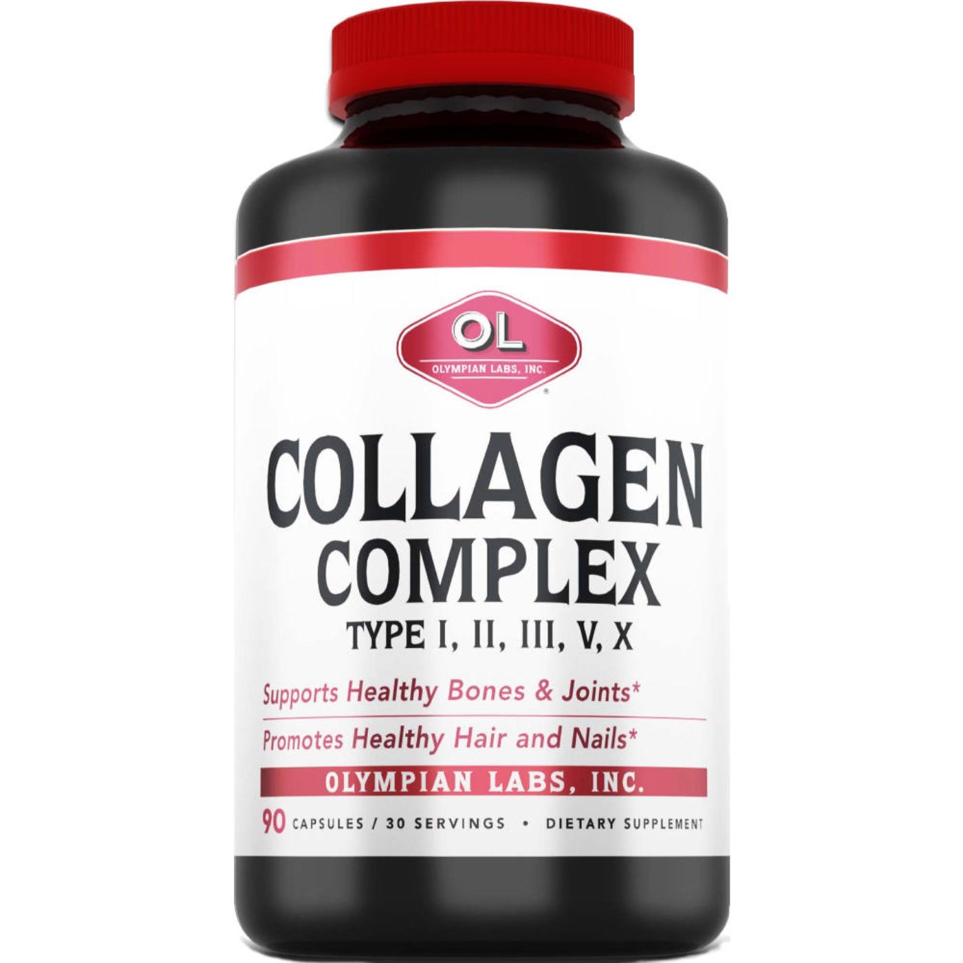 Collagen Complex Type: I,Ii,111,V,X 90 C by Olympia Labs