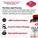 Collagen Complex Type: I,Ii,111,V,X 90 C by Olympia Labs