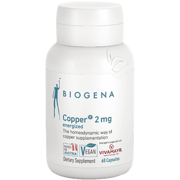 Copper 2 Mg Energized 60 Vegcaps By Biogena