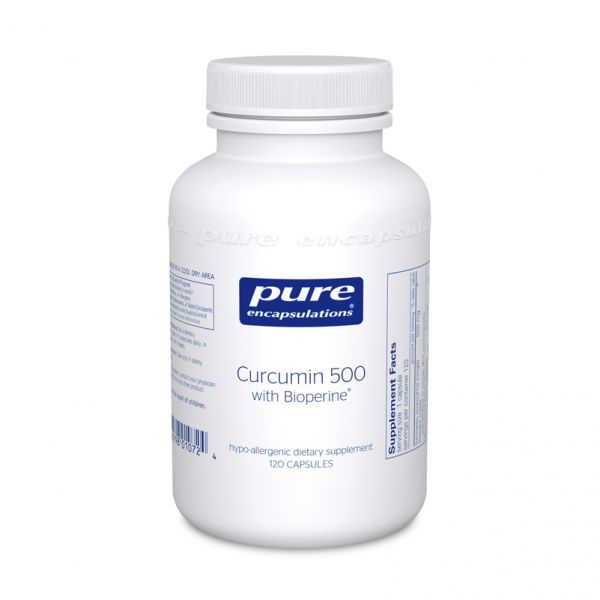 Curcumin 500 With Bioperine 120 Vcaps By Pure Encapsulations