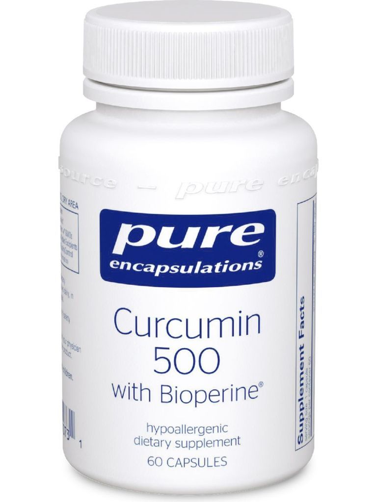 Curcumin 500 With Bioperine 60 Vcaps By Pure Encapsulations