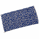 Face Mask - Cloth Washable - Blue - Orange Pattern