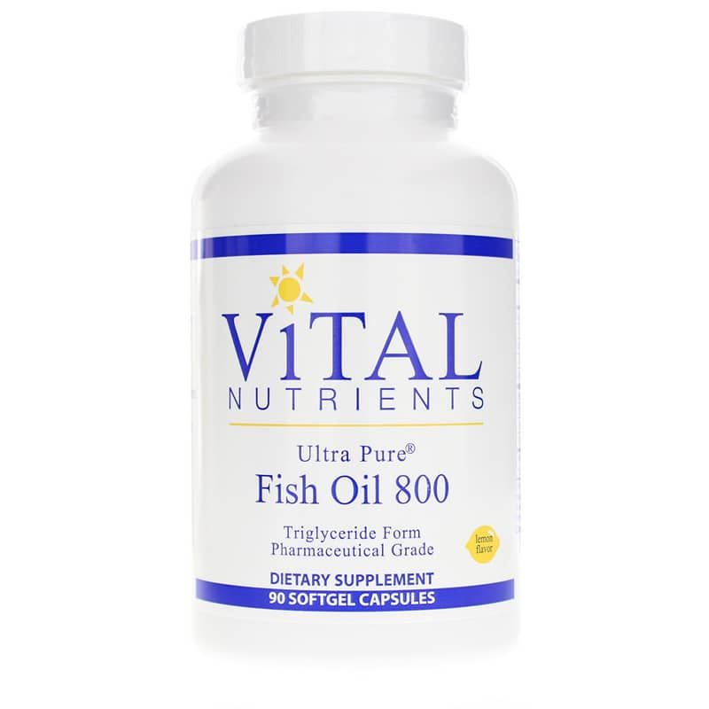 Fish Oil 800 90 Softgels Ultra Pure By Vital Nutrients