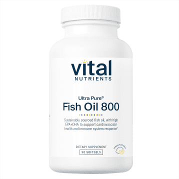 Fish Oil Ultra Pure 800 90 Soft Gels By Vital Nutrients