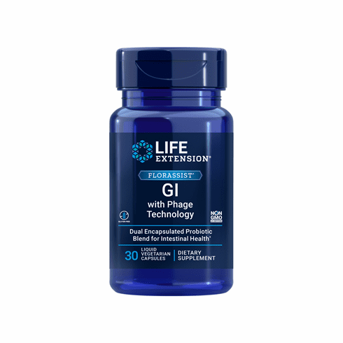 Florassist Gi W Phage Tech 30 Vegcaps By Life Extensions