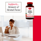 Ginkgo Biloba 60 Mg 60 C by Olympia Labs