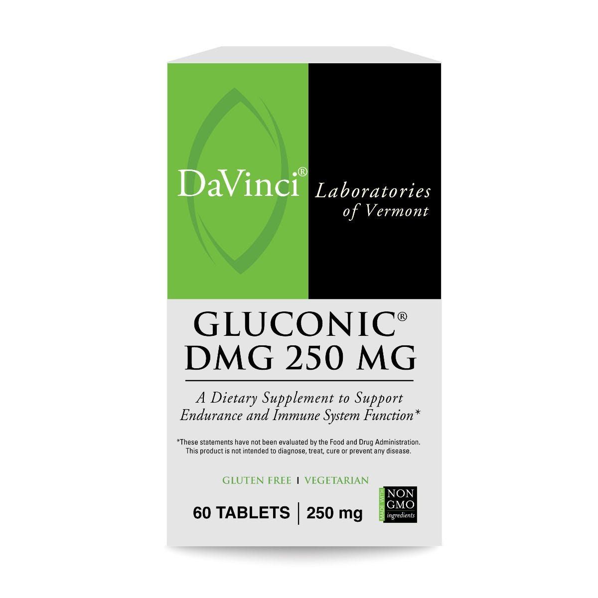 Gluconinc DMG 250 Mg 60 C By Davinci Labs