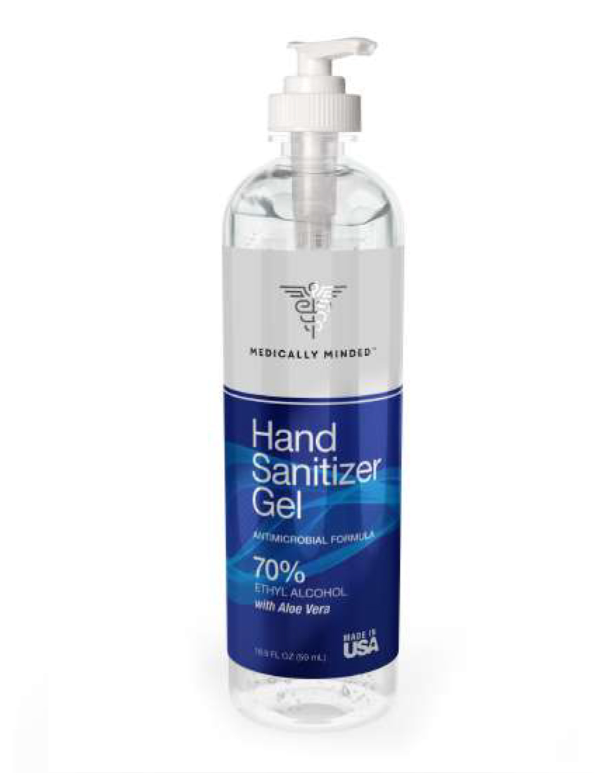Antimicrobial Hand Sanitizer Gel With Pump 16.9 Oz. Austin Medical