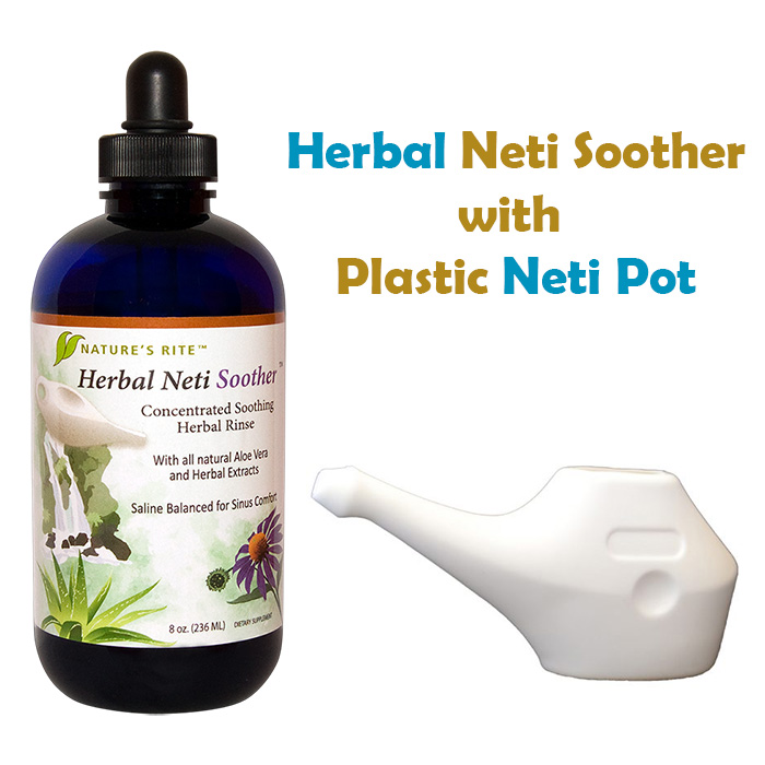 Herbal Neti Soother With Plastic Neti Pot Austin Medical