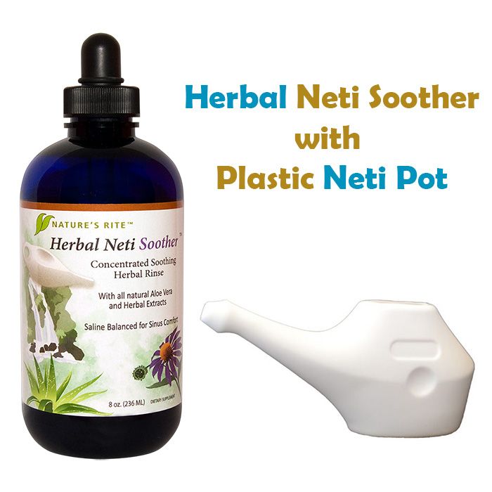Herbal Neti Soother With Plastic Neti Pot by Nature's Rite