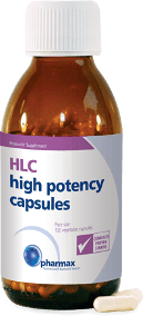 HLC High Potency Capsules 120 Veg Caps By Pharmax