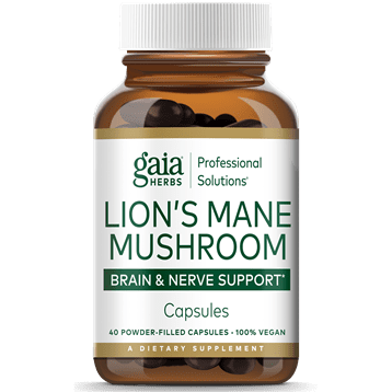 Lion's Mane Mushroom 40 Caps By Gaia Herbs
