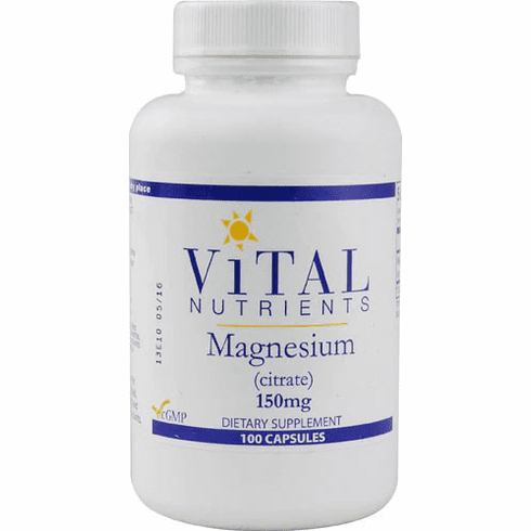 Magnesium (citrate) 150mg (100C) by Vital Nutrients