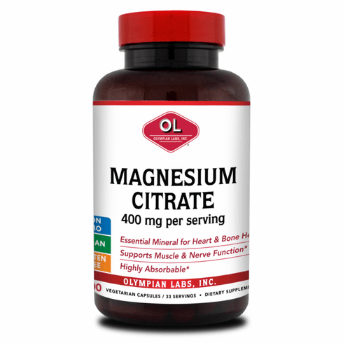 Magnesium Citrate 400 Mg 100 VC by Olympia Labs