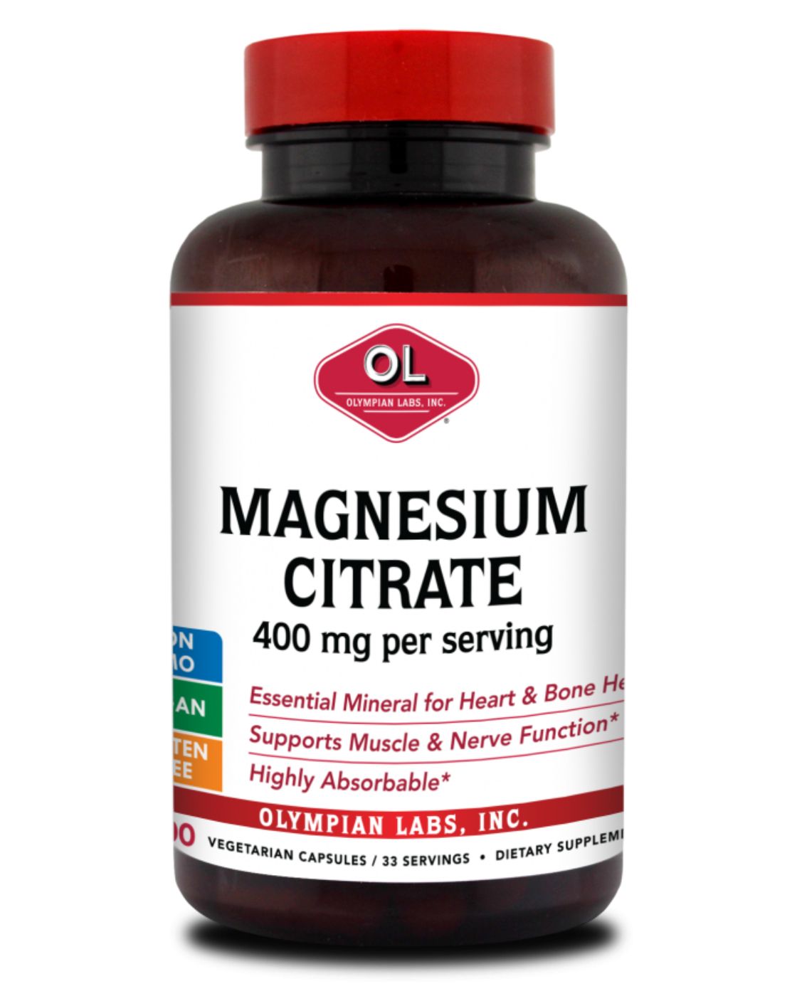 Magnesium Citrate 400 Mg 100 VC by Olympia Labs