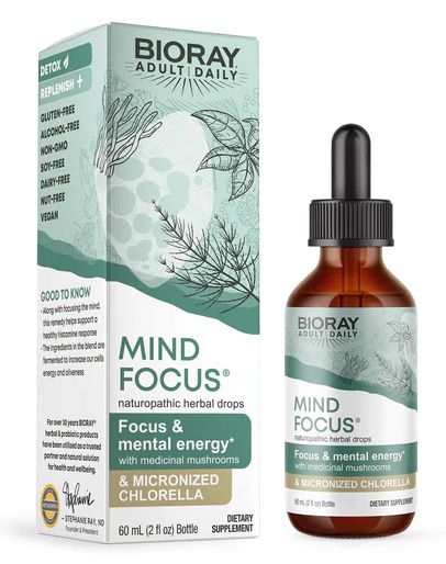 Mind Focus (Organic) By Bioray - PACKAGE OF 2
