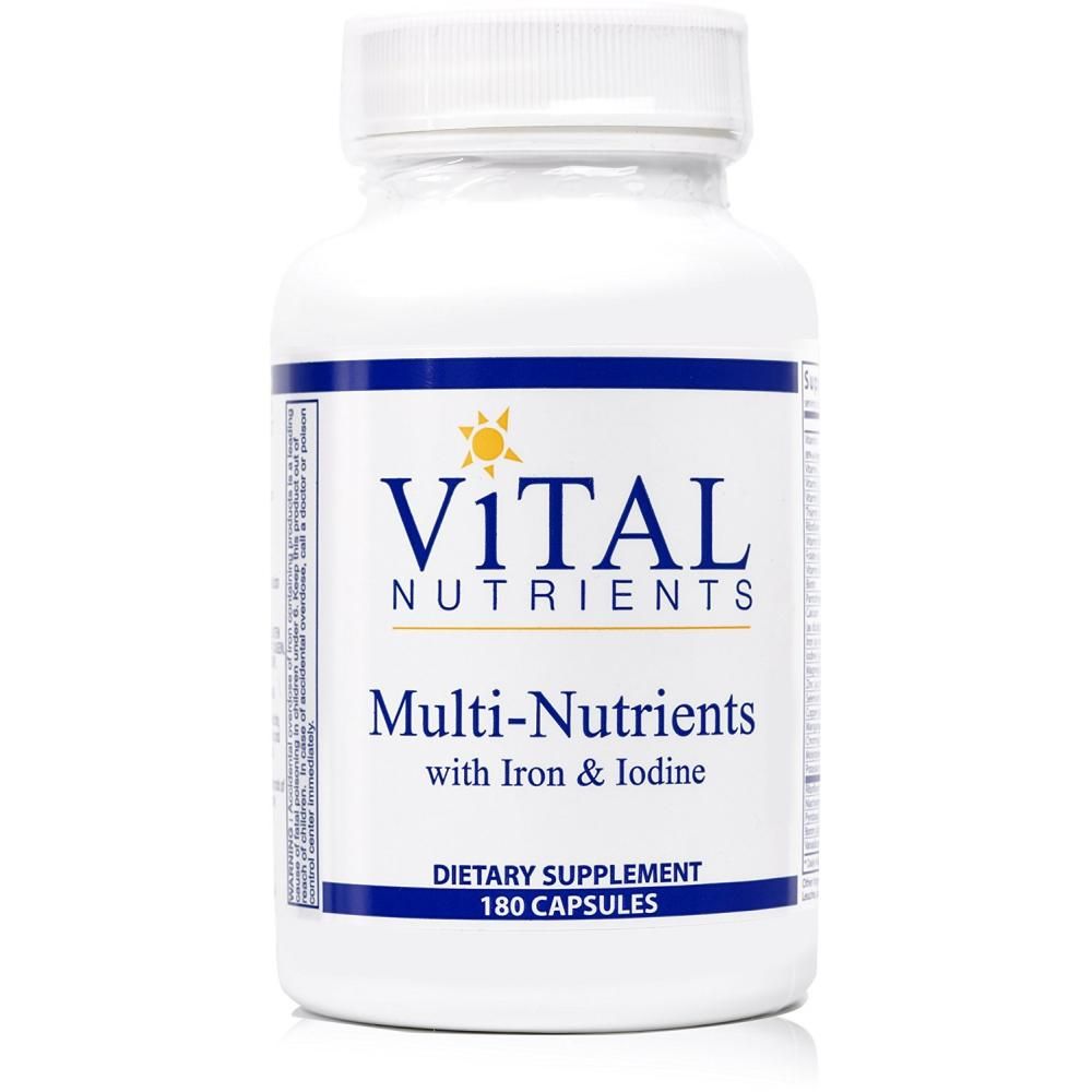 Multi-Nutrients With Iron & Iodine (180C) By Vital Nutrients