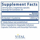 NAC 100 Vef Caps By Vital Nutrients