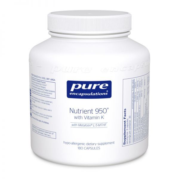 Nutrient 950 With Vitamin K (180Vc) By Pure Encapsulations