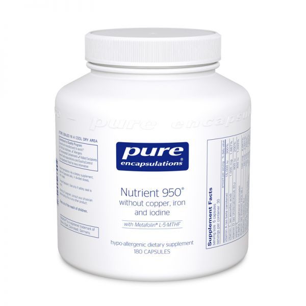 Nutrient 950 Without Cu, Fe & Iodine (180Vc) By Pure Encapsulations