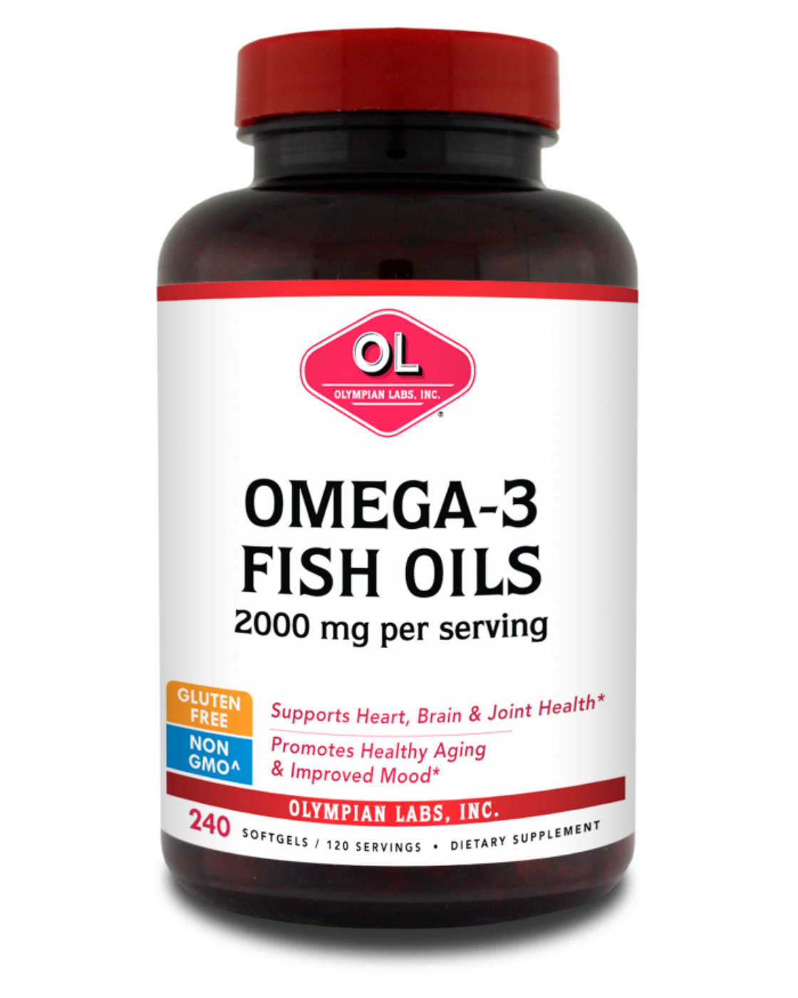 Omega 3 Fish Oils 2 G (120 Servings) by Olympia Labs | Austin Medical