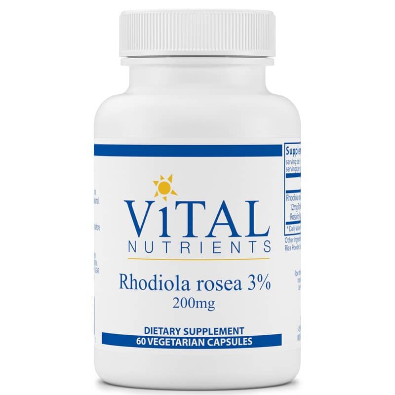 Rhodiola Rosea 3% 200Mg (120Vc) By Vital Nutrients