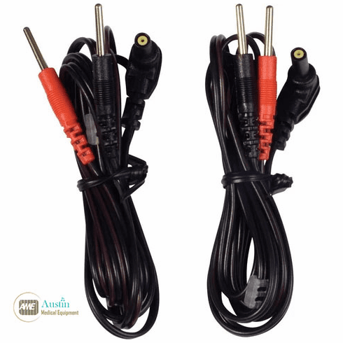 Tens Cords 36" Right Angle With Pins - Set Of 2