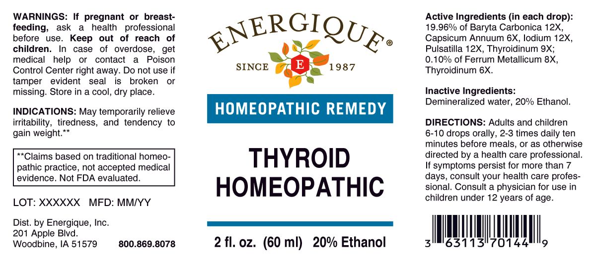 Thyroid Homeopathic 2 oz.by Energique Austin Medical