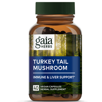 Turkey Tail Mushroom 40 Caps By Gaia Herbs