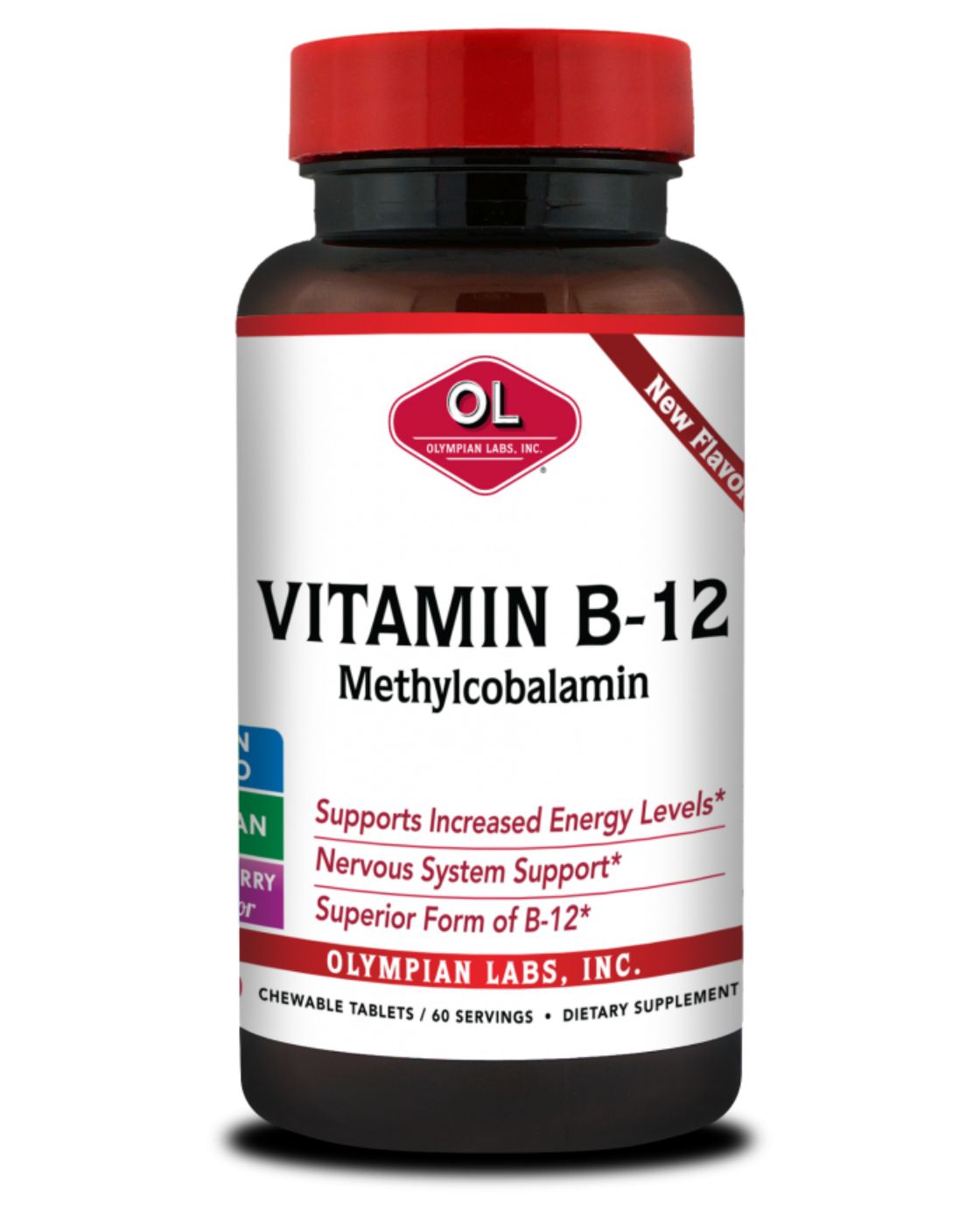 Vitamin B-12, Mighty Methyl 500 Mcg 60 C by Olypmia Labs