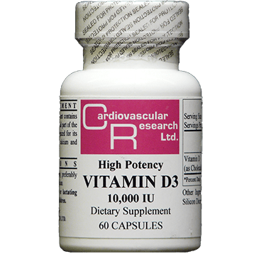Vitamin D3 10,000Iu 60 Caps By Ecological Formulas