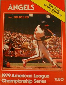 1979 ALCS game program (Baltimore Orioles over California Angels)