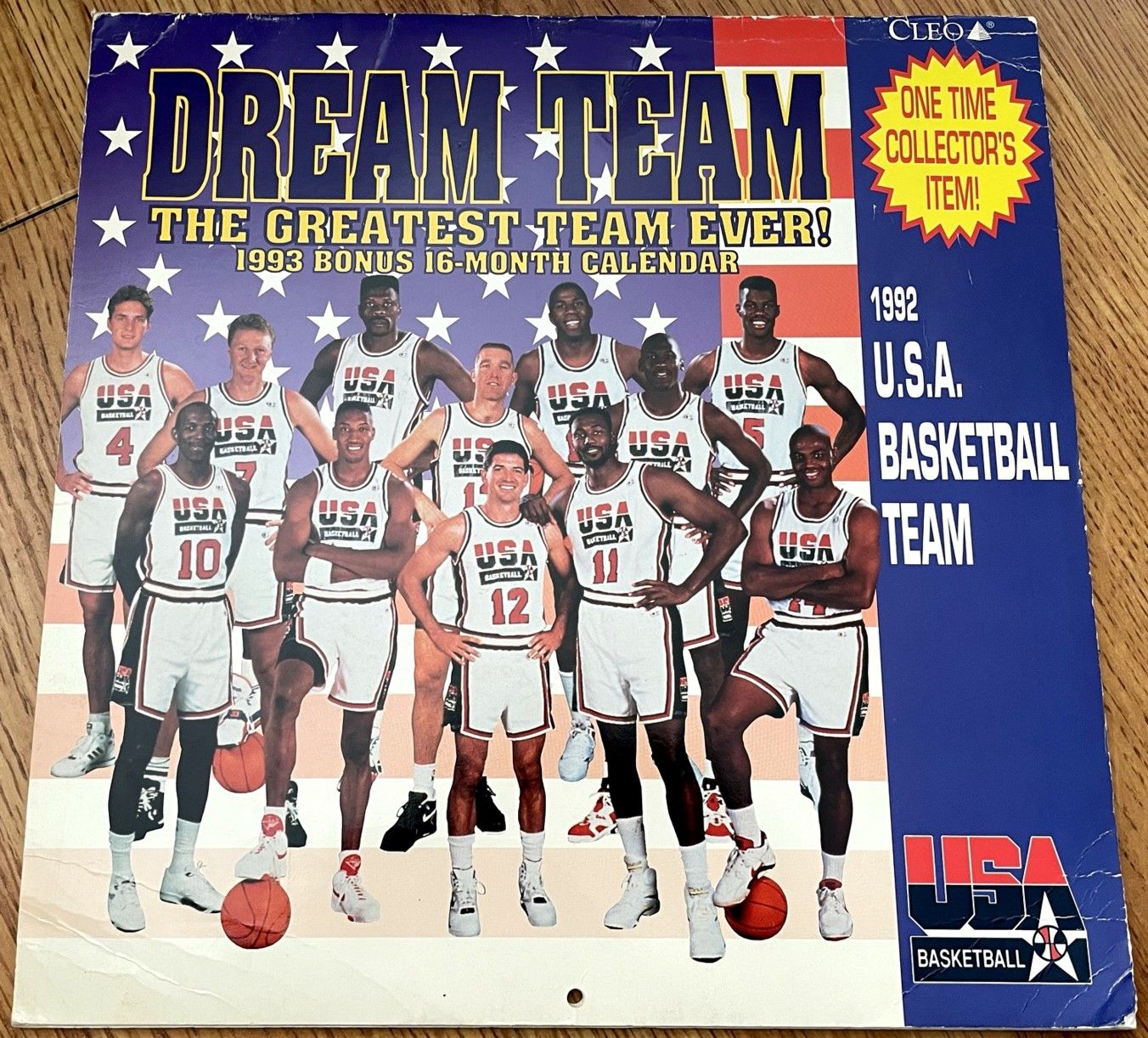 1992 USA Olympic Basketball Dream Team 1993 wall calendar (Michael