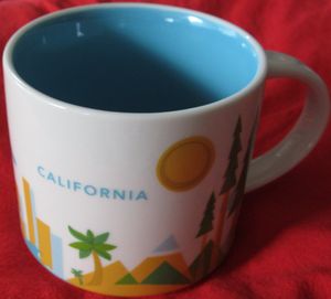 Starbucks 2013 You Are Here Collection California 14 ounce collector coffee mug NEW