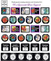 2014 Easter Seals set of 2 unused sheets of 75 silver foil stamps NEW AND UNUSED
